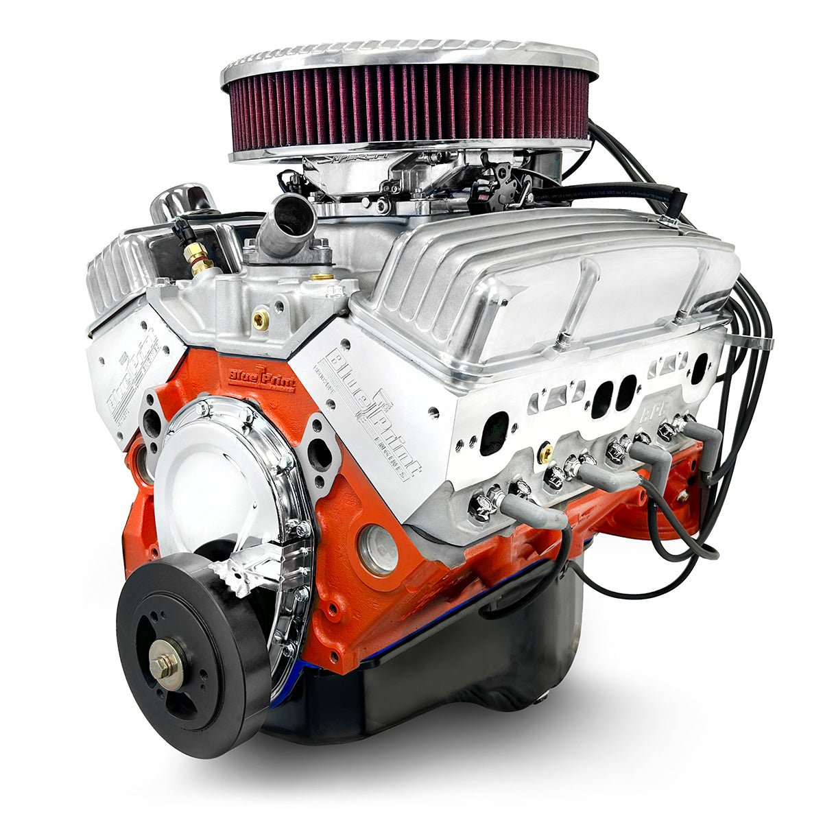 New BluePrint Small Block GM 383 c.i. drop in ready Crate Engine - dressed longblock w/ EFI - BP38318CTFV